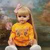Adorable Betty Reborn Toddler Doll for Age 3+ Years Old Girl 22'' 55CM Silicone Full Body Long Pasted Hair Princess Realistic Newborn Baby Doll Toys