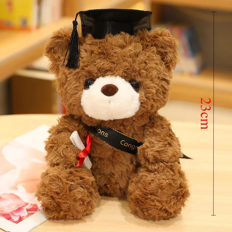 Mezuniyet Ayı Peluş Bebek Doktor Şapkası Kapibara Peluş Oyuncak Mezun Kapibara Peluşu Sevimli Dolgulu Hayvan Karikatür Mezuniyet Hediyesi