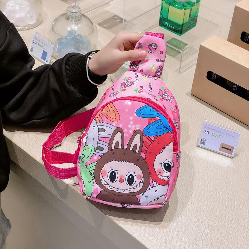 1Pcs  Messenger Bag Kawaii Shoulder Bags Nylon Single Shoulder Crossbody Backpack Portable Travel Satchel Gift For Kids