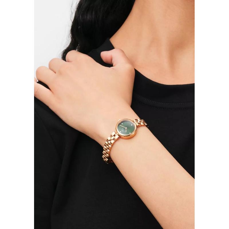 OROLOGIO DA DONNA DANIEL WELLINGTON Elan Lumine Malachite Oro Rosa 22mm DW00100721 + SCATOLA (zw522c)