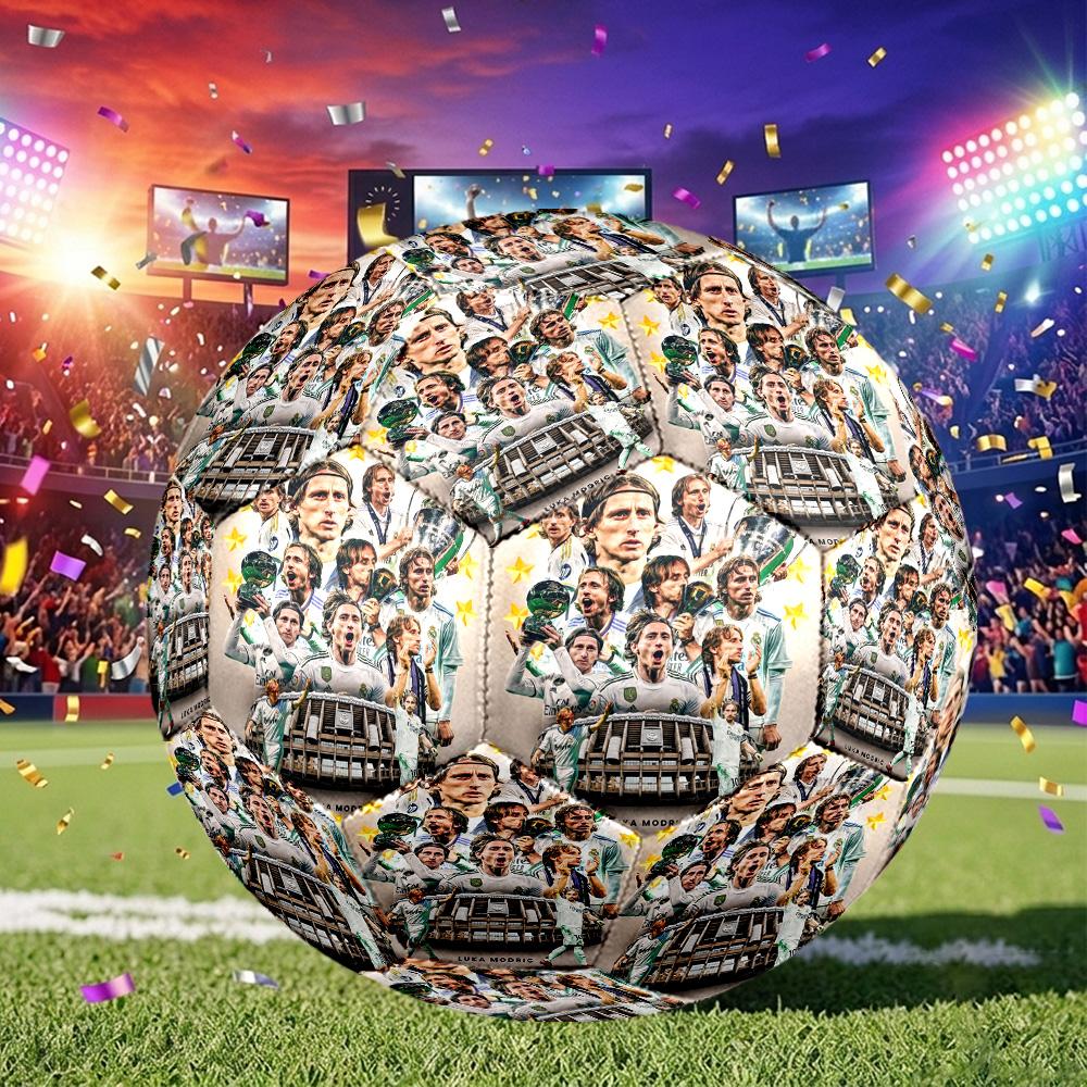 1pc Luka Modric Birthday Size 5 Soccer Ball, Suitable for Practice Matches/tournament Training,Lightweight and Durable mdlq7036