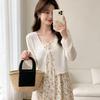 Traditional Style Lace-up Sun Protection Cardigan Lightweight Women's Outerwear Cover-up Summer Shawl Small Blazer Jacket