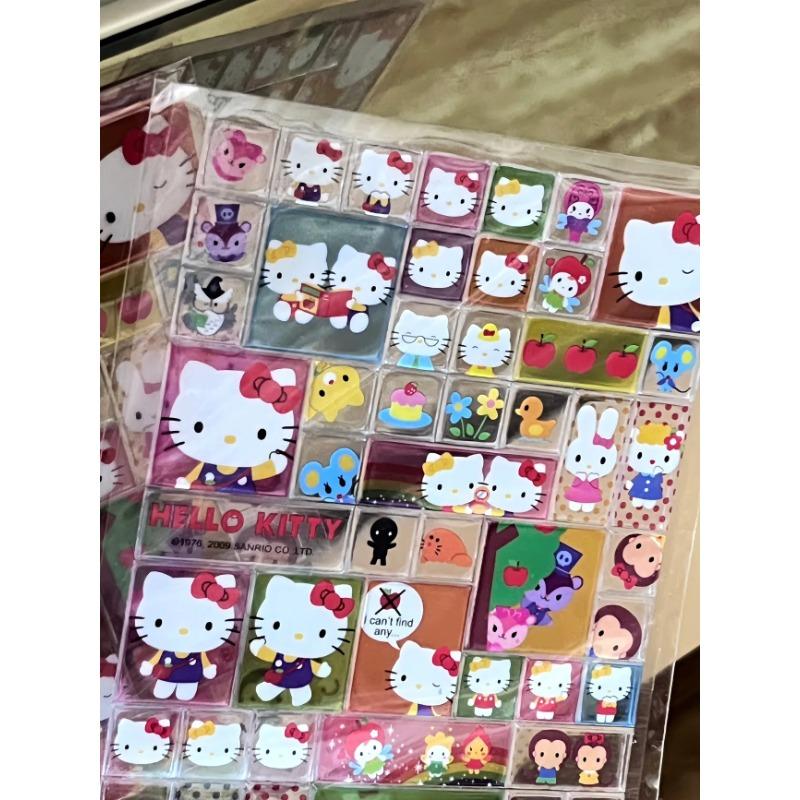 Hello Kitty Cute Fashion Cartoon Stickers Student DIY Cute Phone Case Stationery Water Cup Decoration Women Supplies Wholesale
