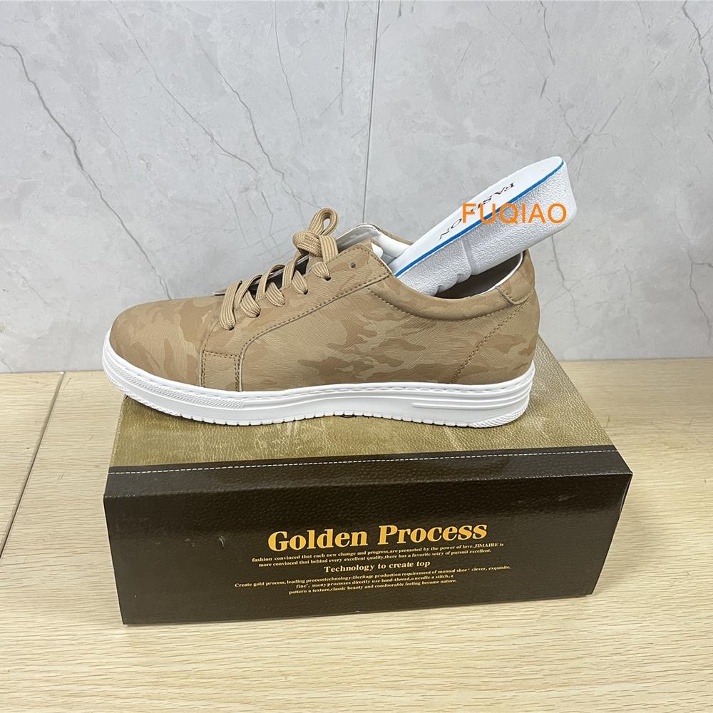 Breathable Outdoor Elevator Sneakers Men Shoes PU Leather Height Increasing Casual Shoes Walking Footwear Men Lift Sports Shoes