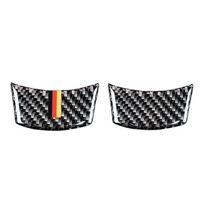 Carbon Fiber Car Steering Wheel 3D Sticker M Strip Trim For BMW 5 Series E60 2004-2010 520li 523li 525li Auto Accessories