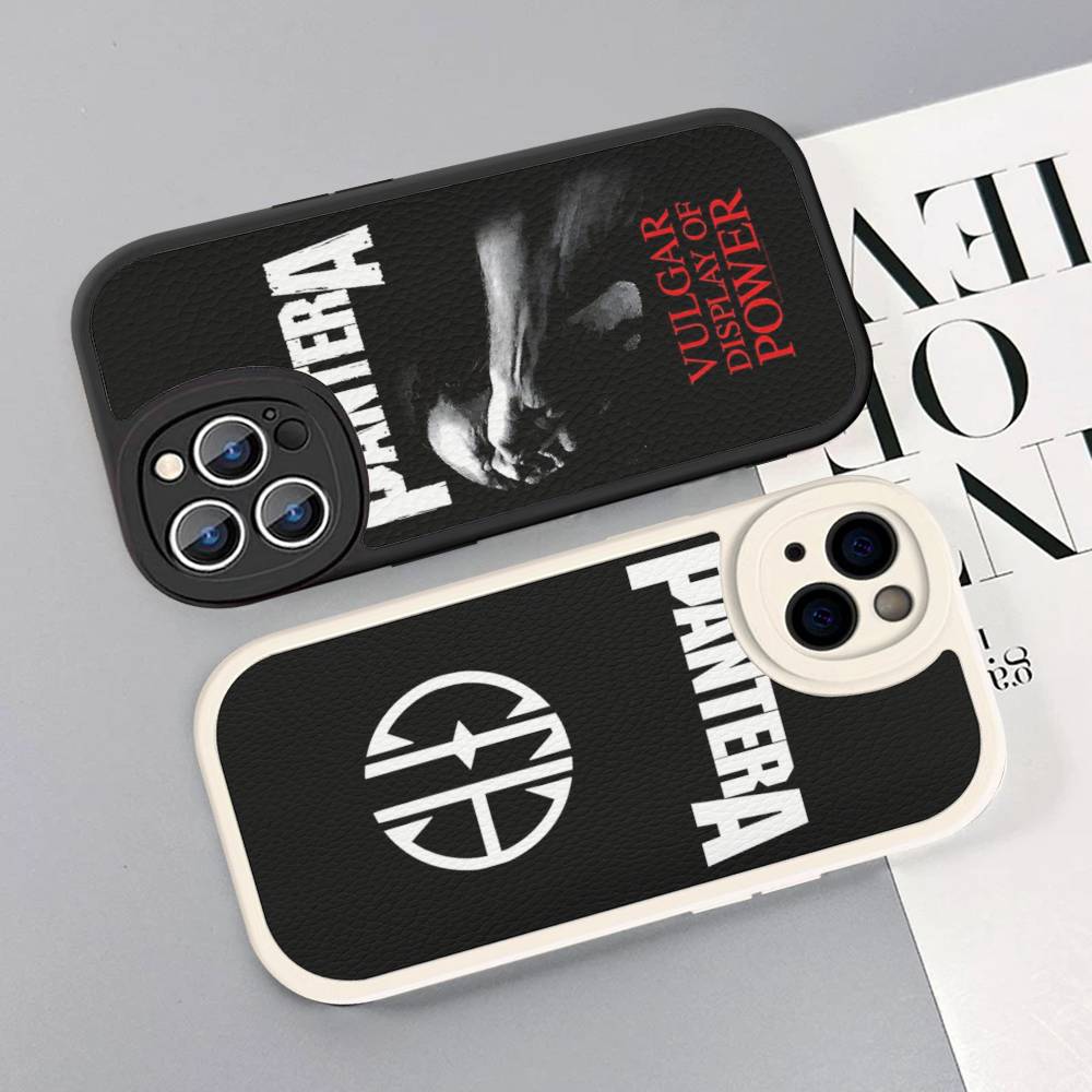 Dark Heavy Metal Rock P-PanteraS Band Phone Case For IPhone 11 12 13 14 15 16 Pro Max Plus Leather Cover
