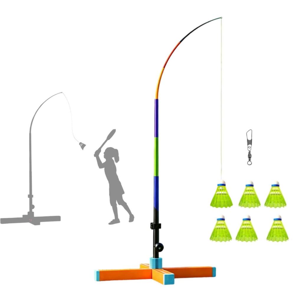 Badminton Solo Training Kids Adults Device for Fitness Exercise Style B