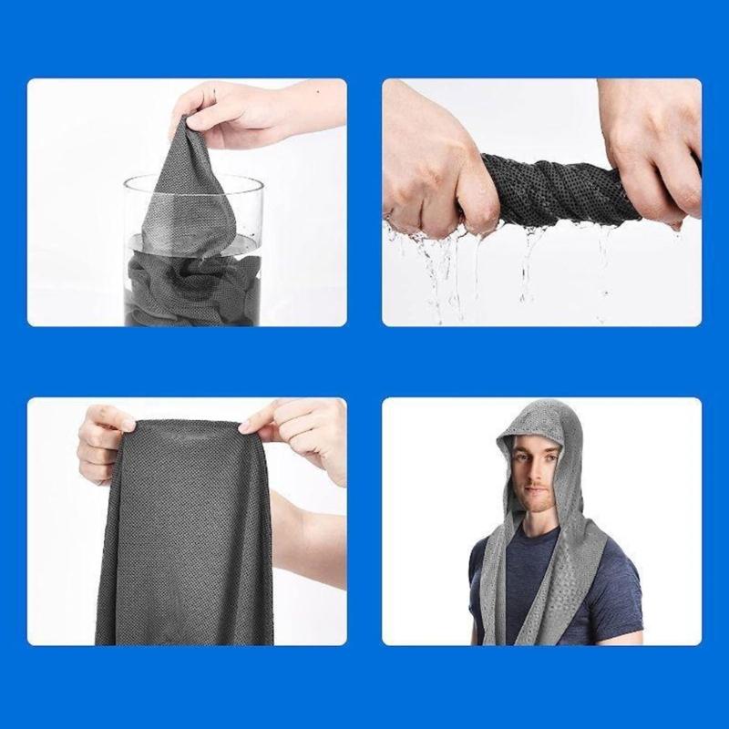 Cooling Hoodie Towel Cooling Neck Wrap Sport Head Towel Sports Towel for Outdoor Activity Rapid Drying and Absorbent