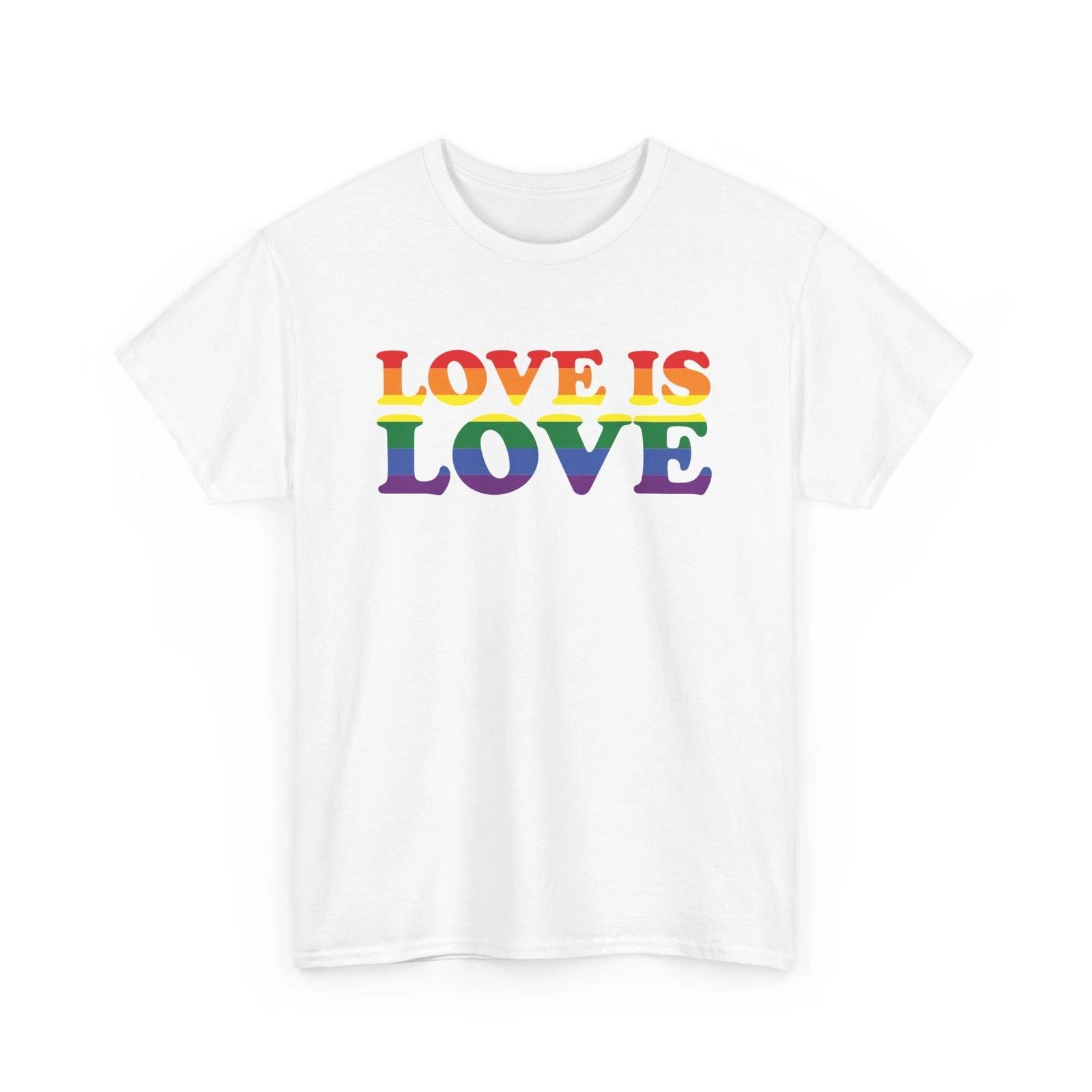 Love Is Love - Positive Message Graphic Gildan Cotton Tee 3XL