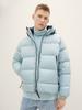 Mid-season Jacket Tom Tailor Denim Jacket with Recycled Down (1037392) Dusty Mint Blue