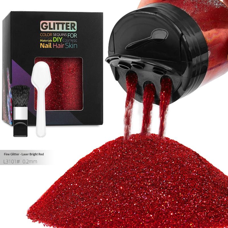 Innovative Nail Glitter Powder Multicolored Metallic Shine for Resin Craft and DIY Activities