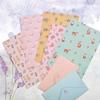 90PCS Stationary Paper and Envelopes Set, Writing Paper Stationery Set,10 Different Style Cute Writing Stationery Paper Letter Set(60 Stationery