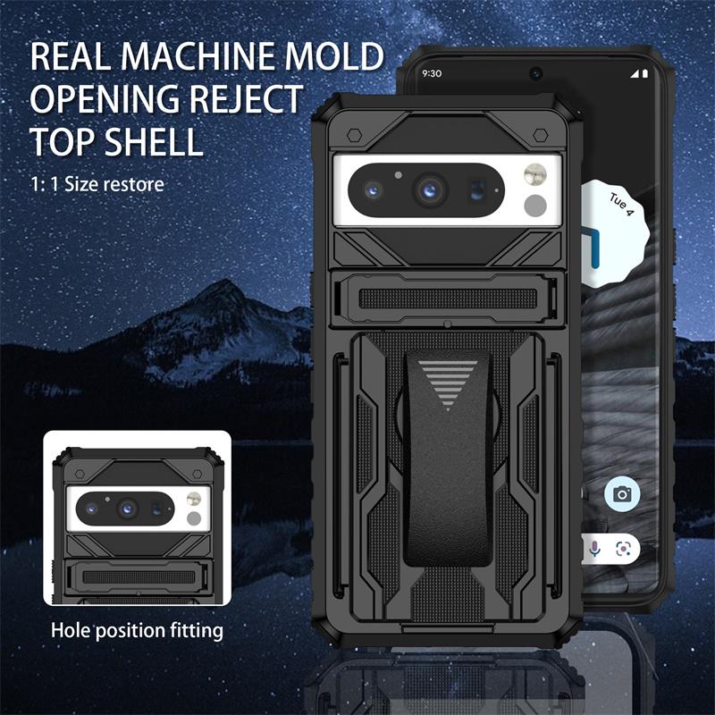 Heavy Duty Armor Case For Google Pixel 9 Pro XL 8 Pro Cover Belt Clip Holster Kickstand Coque Funda