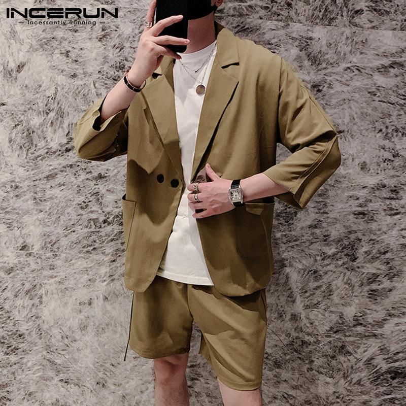 blazer and shorts set men