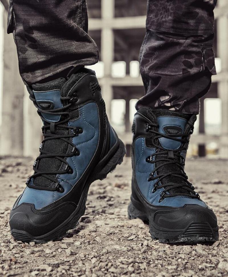 Men's Platform Boots Ankle Boots for Mens Desert Working Shoes Outdoor Hiking Shoes Men Climbing Boots