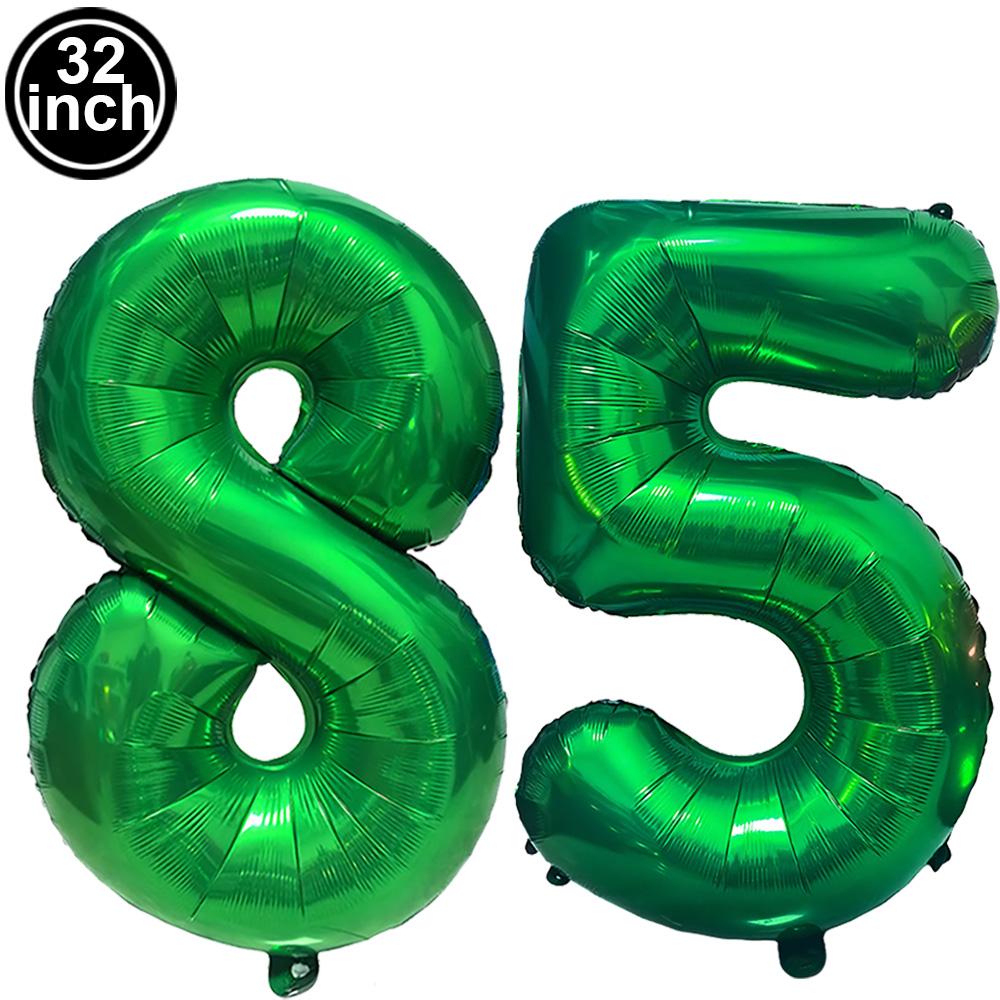 Green Large Numbers Balloon 32 Inch 0 1 2 3 4 5 6 7 8 9 Jungle Birthday Digit Bachelorette Balloons Figure Golob Party Ballon