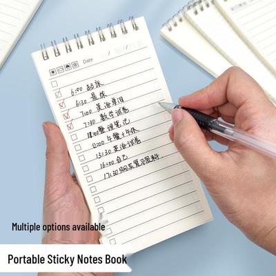 A7 Coil Flip Notebook - Portable Cute Lined Notepad for Students