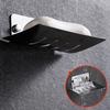 Bathroom Aluminum Alloy Holder Soap Dish with Drain Water Free-Punching Wall Mounted Soap Box Organizer Bathroom AccessoriesGood product