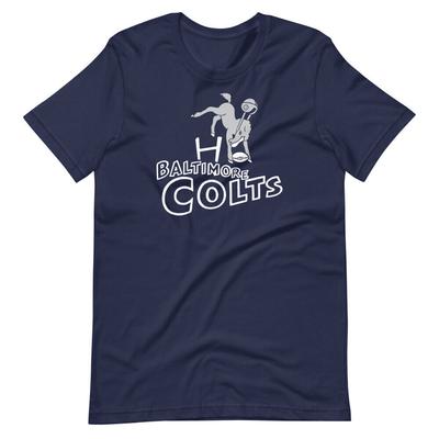 Koszulka piłkarska Baltimore Colts w stylu vintage w kolorze granatowym T-shirt unisex