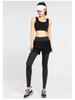 Women's Quick-Dry Yoga & Running Pants with Pockets - Elastic, Hip-Lifting, Two-Piece Look