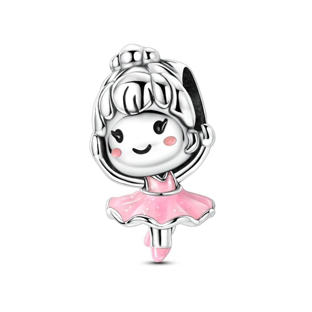 Silver Plated Couple Bracelet Necklace Set with Zirconium Beads Charms for Women Girls Lovers Jewelry Gift