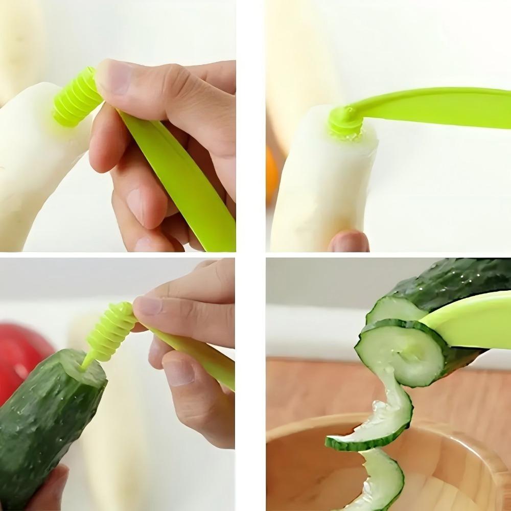 1PC Versatile Spiral Slicer for Cucumbers Carrots Potatoes - Durable Kitchen Gadget 2