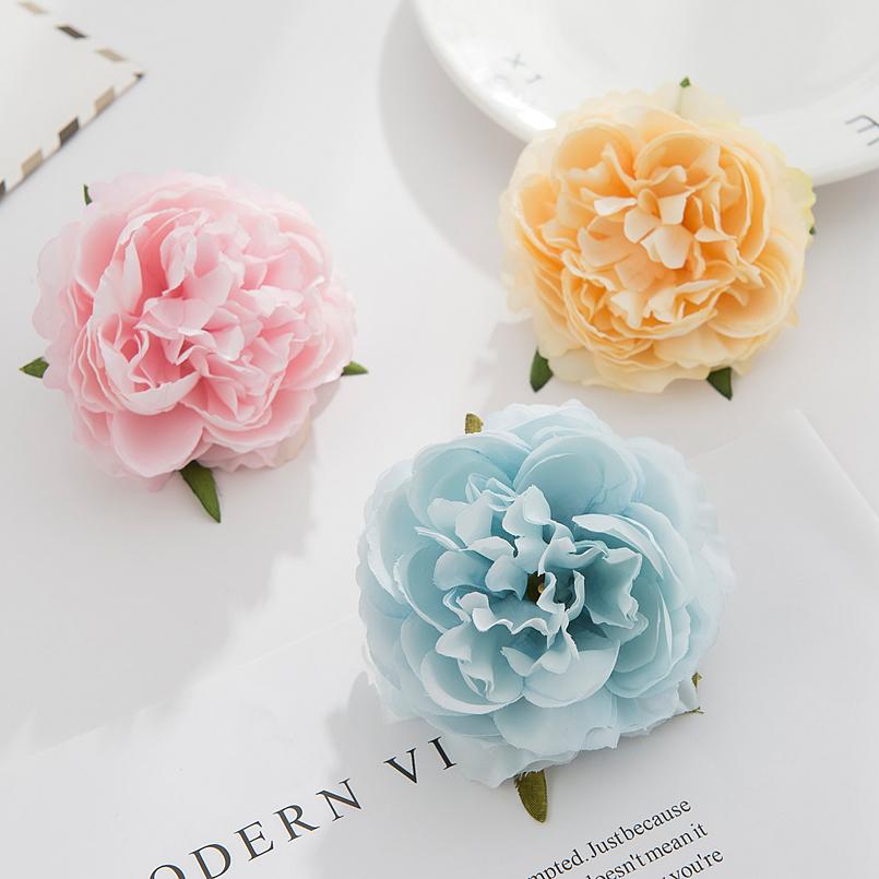 5/10PCS Silk Peony Heads Wall Wedding Bridal Accessories Clearance Gifts Party Home Decor Christmas Wreath Artificial Flowers