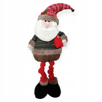 Duży Mikołaj Teleskopowy Skrzat Boże Narodzenie Figurka Krasnal 105 Cm Xxl