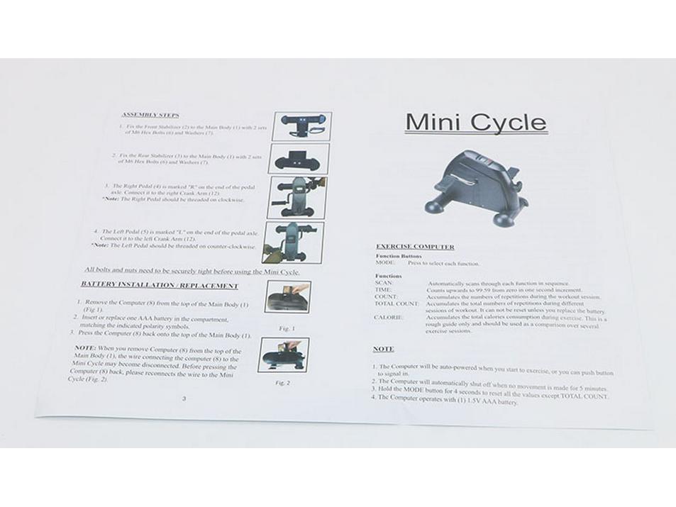 Compact Folding Exercise Bike - Home Leg Trainer