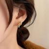 Elegant S925 Silver Knot Stud Earrings - Personalized, Hollow Design for Women