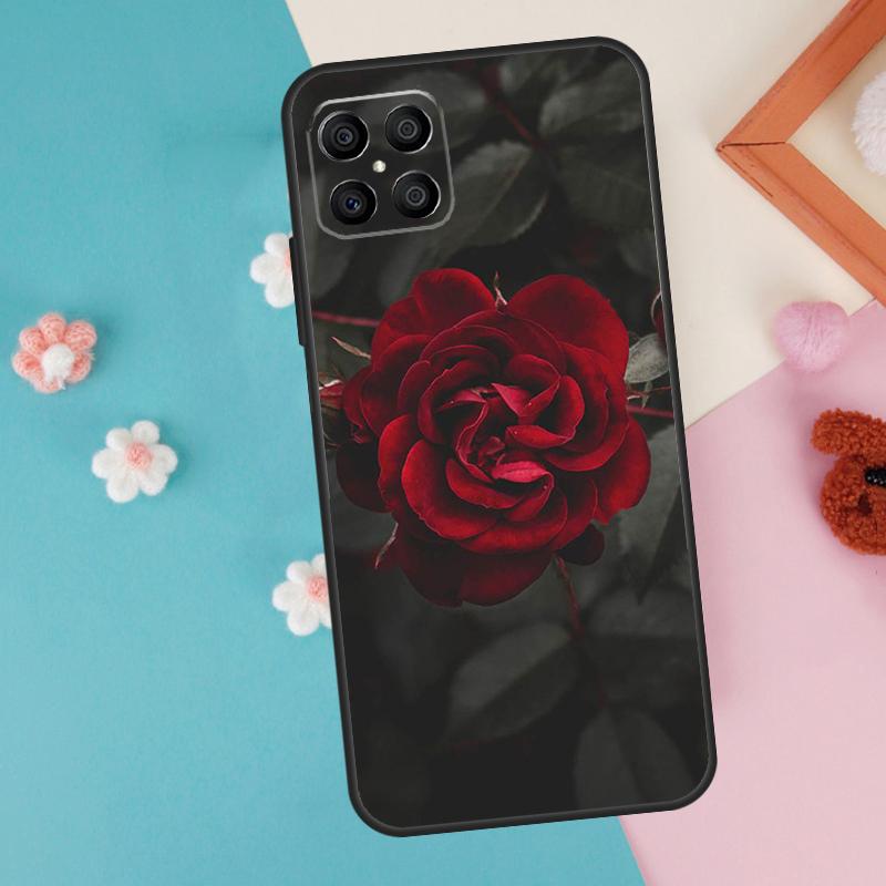 Red Rose Flower Case For Honor 200 Pro 50 70 90 X9a X8a X8 X9 X8b X9c X9b Honor Magic 7 Pro 5 6 Lite Cover