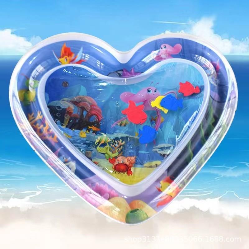 

And Soft Durable Inflatable Baby Water Mat Perfect For Sensory Development Heart