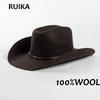 Nové americké westernové vlněné kovbojské klobouky Módní venkovní klobouky s velkým okrajem Horní klobouk Britský styl Muž Gentleman Panama Jazzový klobouk proti slunci