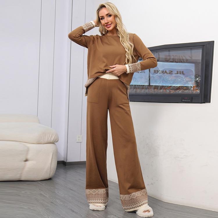 Retro-Style European Knit Set - 2025 Collection One Size верблюд