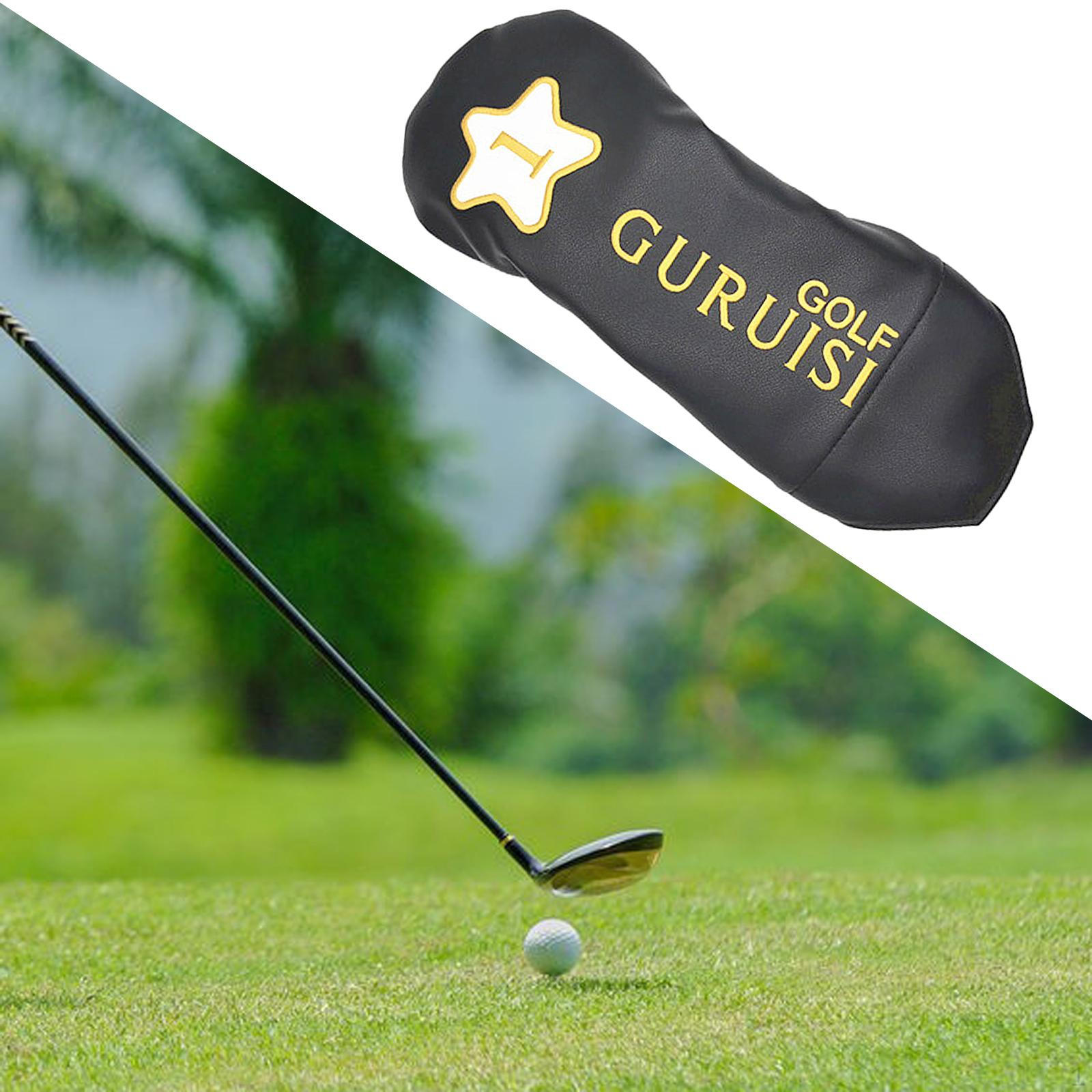 

Club Headcover Anti Scratch Golf wood top Cover 1 Black 14.6x5.9inch