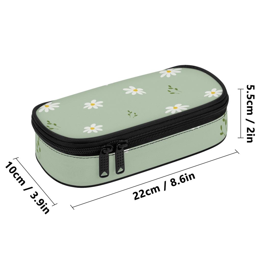Pen Case High Capacity 300D Polyester Easy Open Zipper with Main Compartment Mesh Pocket and Pen Slots for Middle School Students