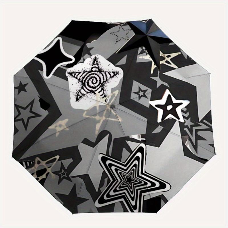 

1pc Star Pattern Automatic Open/close, All-Season Portable Folding Umbrella for Friends, Travel, Everyday yy250812201
