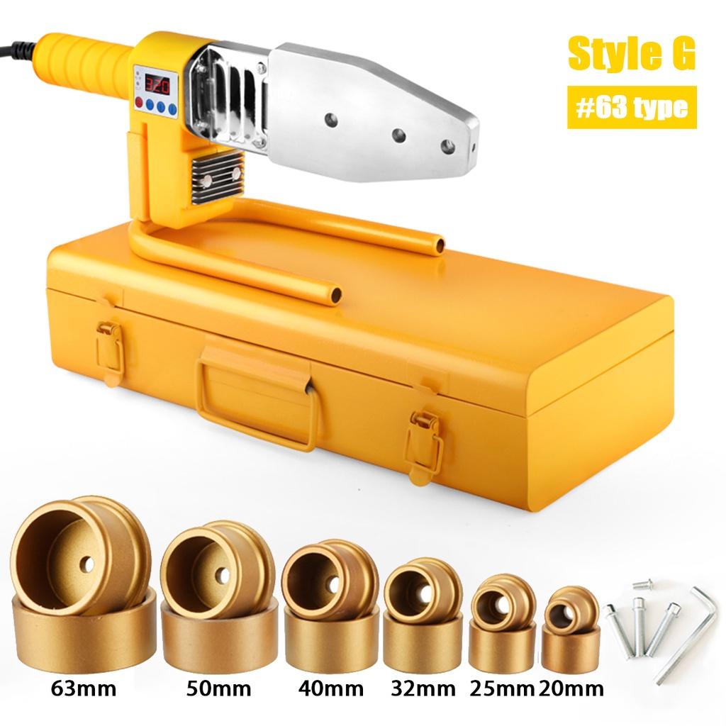 Ferramenta de Aquecimento para Máquina de Solda de Tubos 1500W Conjunto de Soldador Para Tubo de Plástico PPR PB PE Máquina de Termofusão para Soldagem PPR Controle de Temperatura