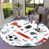 1pc Office Carpet Chair Mats Football Soccer Sport Goal Trophy Ball Net Perfect for Decorating Office Chairs, Living Rooms, Or Bedrooms