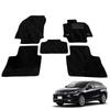 Fenice Car Mats Floor Mats Made in Japan Harrier 80 Hybrid Wave Black Stays in Car Mats Specialty (Toyota Series) <For Vehicles> Non-Slip Shape,