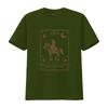 Halloween Cowgirl Tarot Card T Shirt Skeleton Horse Rodeo Design For Country Girls Vintage Fashion Stretched Casual