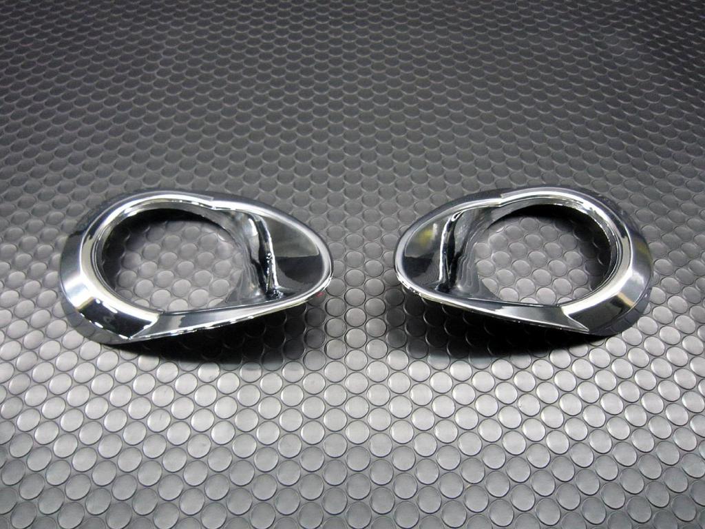 BRIGHTZ Chrome Fog Light Covers Type B for Toyota Alphard ANH GGH 13862 (Pre-facelift 2020/2025) [FOG-COV-058] ANH20W, ANH25W, GGH20W, GGH25W,