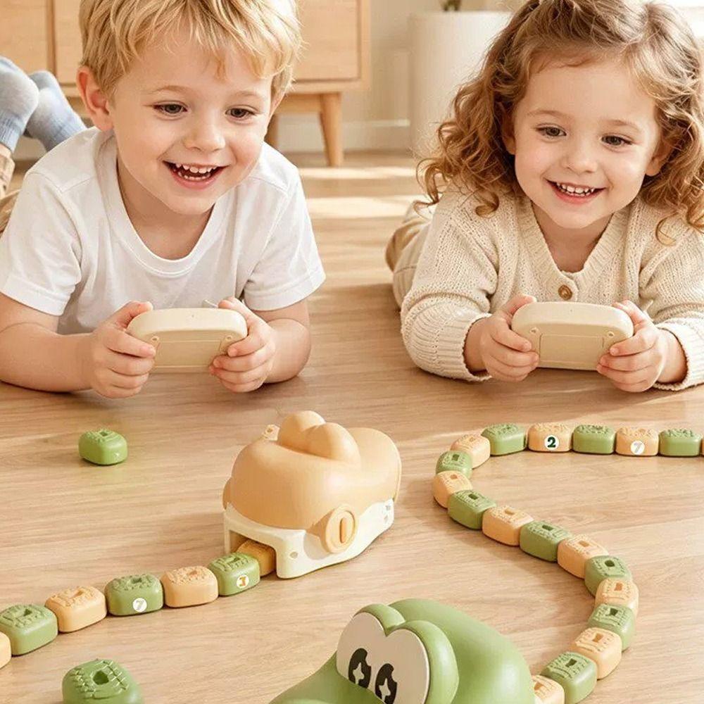 ABS Remote Control Snake Toy Magnetic Tail Extension Competitive Snake Game  Sibling Play