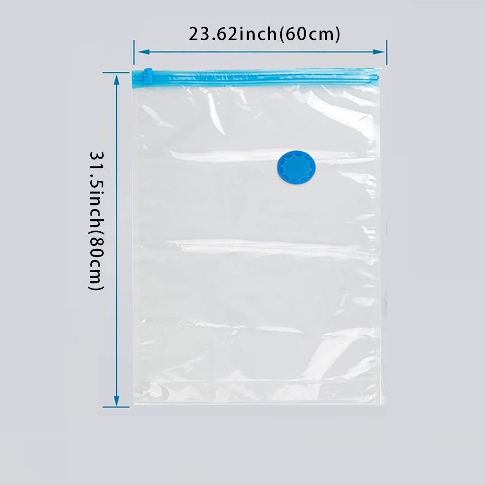 Vacuum Storage Bags with Hand Pump, Large Vacuum Seal Bags for Clothing Organizer Space Saver Bag for Travel Lugggage, Blankets