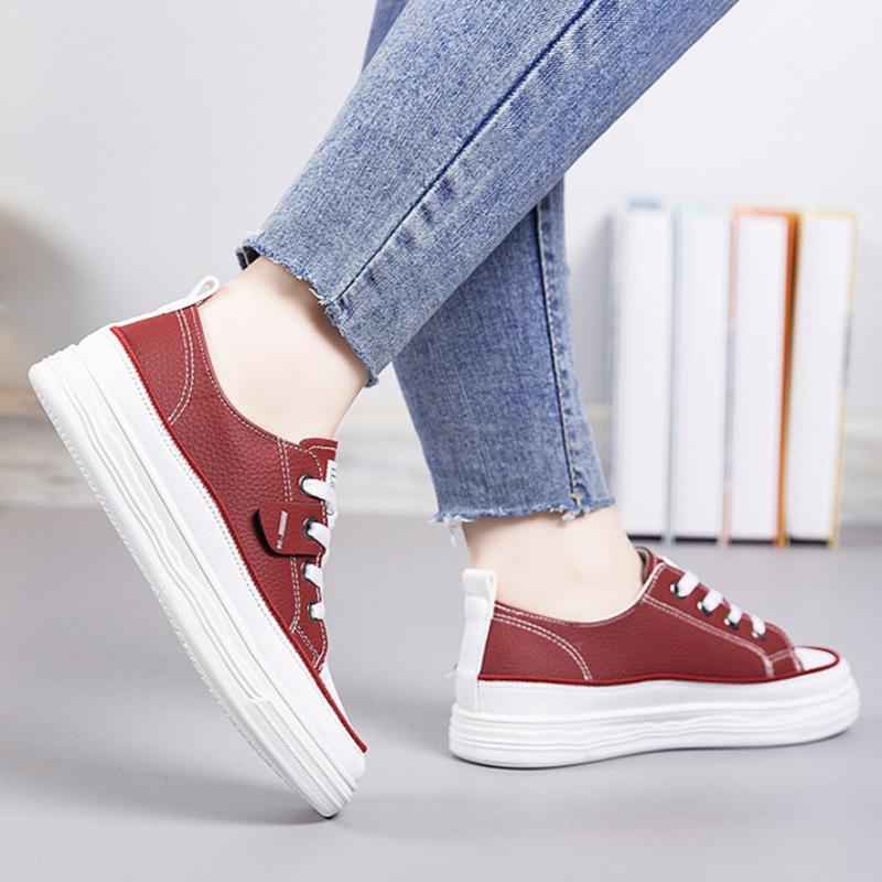 Weiße Schuhe für Damen, Leicht, Atmungsaktiv, Vielseitig, Nischen-Sport-Freizeitschuhe mit weicher Sohle