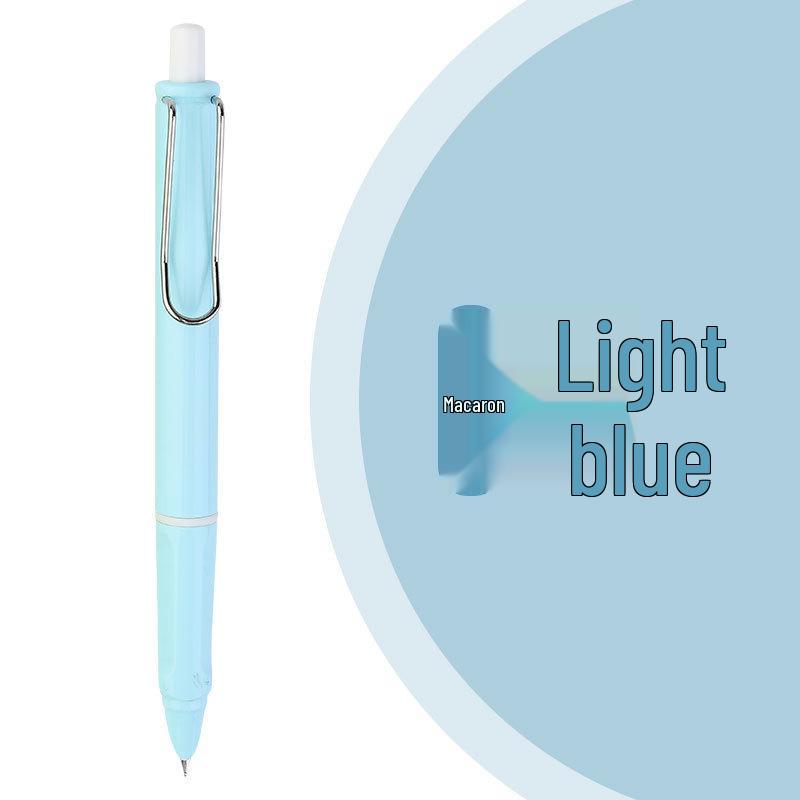 Push-Button Fountain Pen for Students, 0.38mm Extra-Fine, Replaceable Ink Cartridge, Ideal for Writing Practice