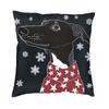 Italian Greyhound Cushion Covers 45x45cm Velvet Whippet Sihthound Dog Throw Pillow Case for Sofa Square Pillowcase Home Decor