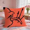 Aesthetic Art JJeanJullien Cushion Cover Square Short Plush Pillow Case Living Room Sofa Home Decor Funda X