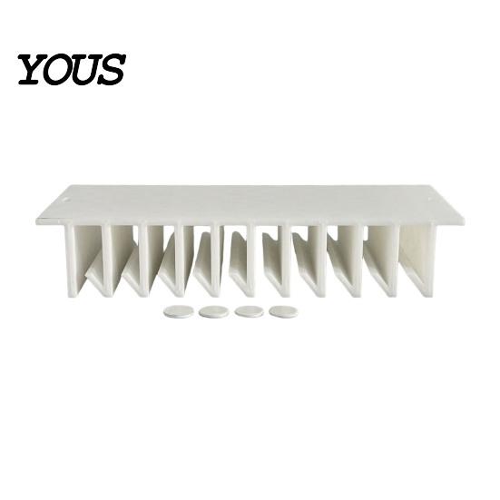 Adhesive Pot Lid Holder Loft Organizer for Cabinet, Self 10 Slots Plastic Food Container Storage Rack, Wall Mounted Space Saving Box Lids Kitchen