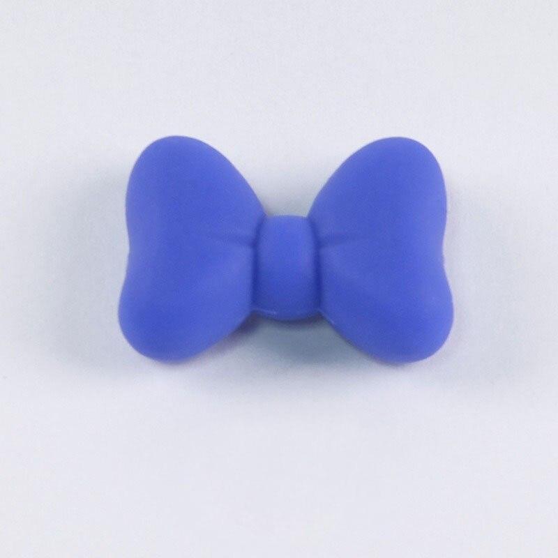 2 Stück/Los Schleifen-Silikonperlen BPA-frei Fliege Baby-Beißringe Perle Für DIY-Schmuckherstellung Kaubar Kleinkind Baby Zahnen Geschenk